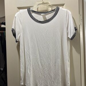 Sew In Love White Top with Black Accents